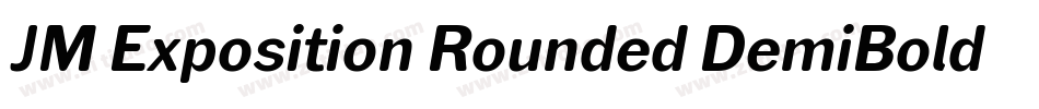 JM Exposition Rounded DemiBold字体转换